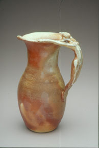 Phoenixa — woodfired pitcher with sculpted handle
