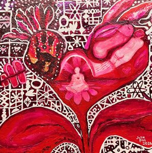 RED artwork by Julie Fish