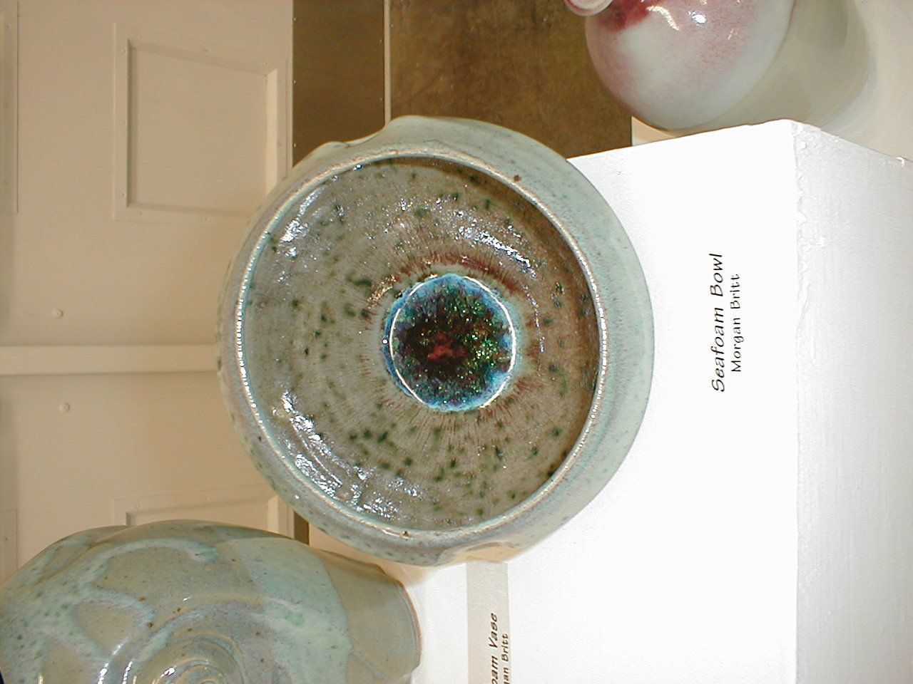 Seafoam Bowl with pooled glass center