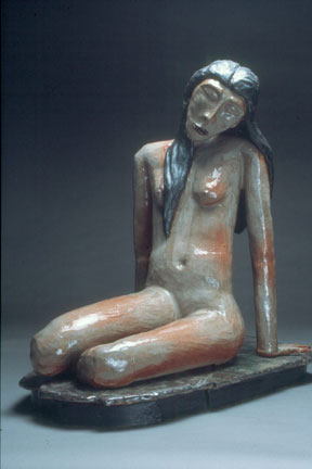 Amadea — seated figure sculpture